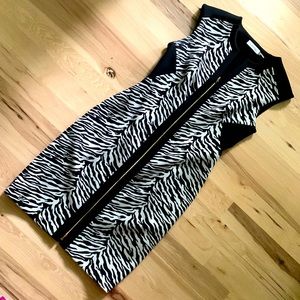 Calvin Klein Zebra Print Dress